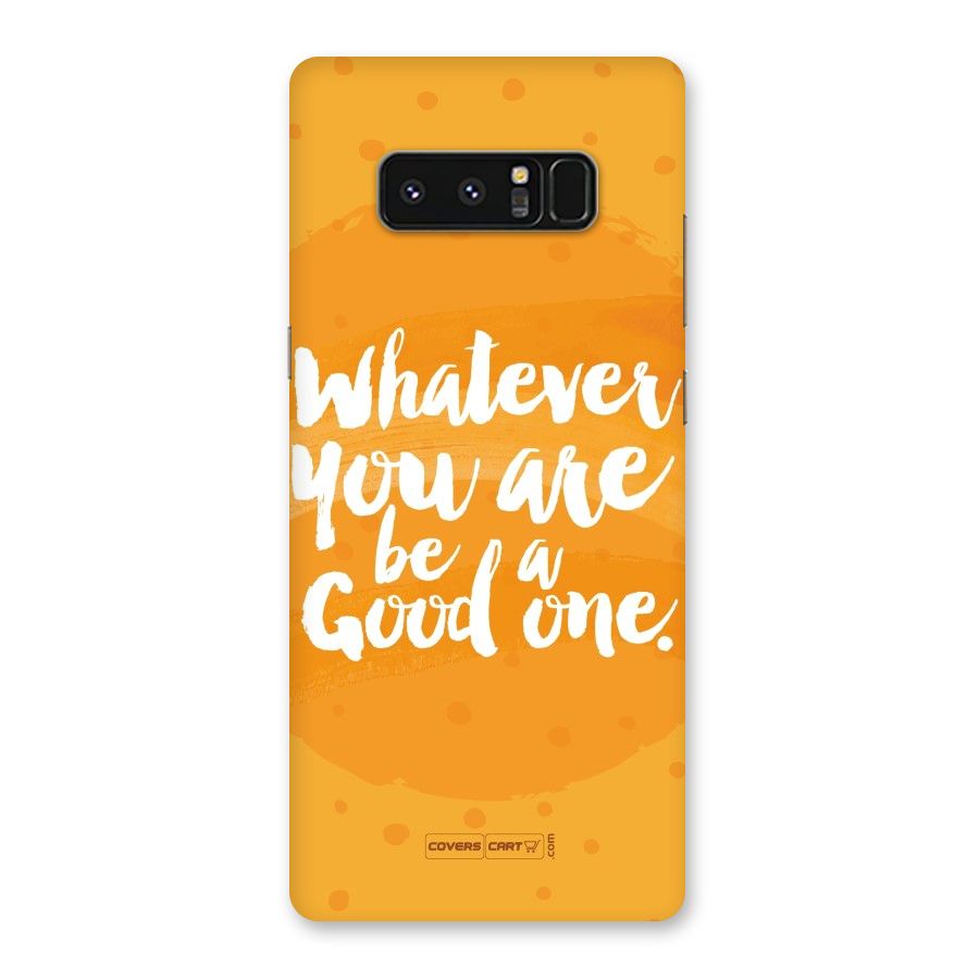 Good One Quote Back Case for Galaxy Note 8