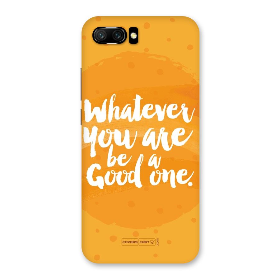 Good One Quote Back Case for Honor 10