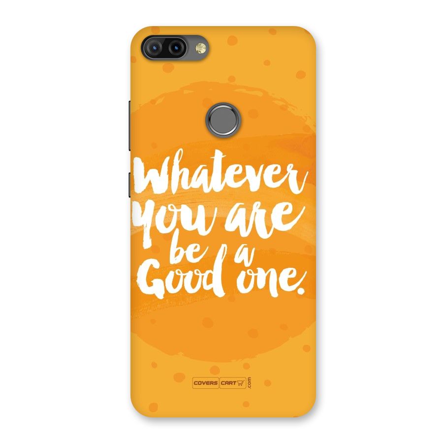 Good One Quote Back Case for Infinix Hot 6 Pro
