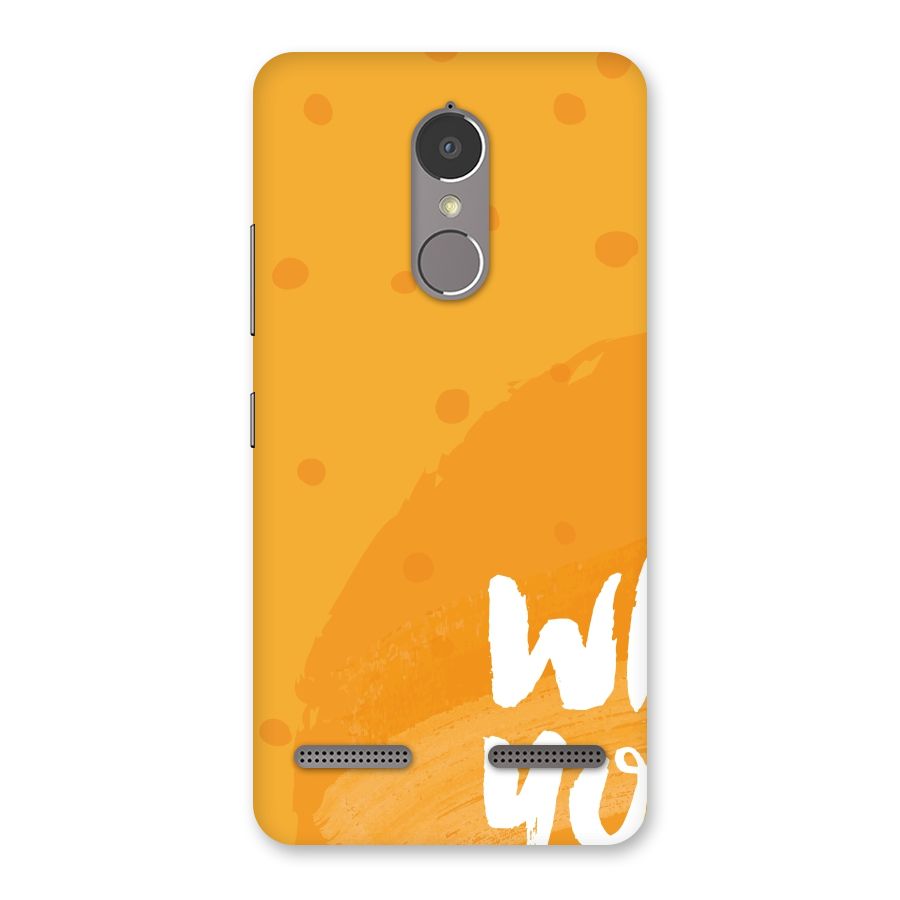 Good One Quote Back Case for Lenovo K6 Power