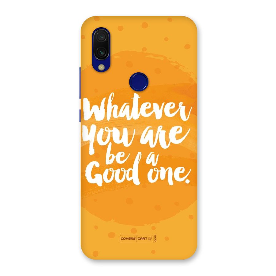 Good One Quote Back Case for Redmi 7