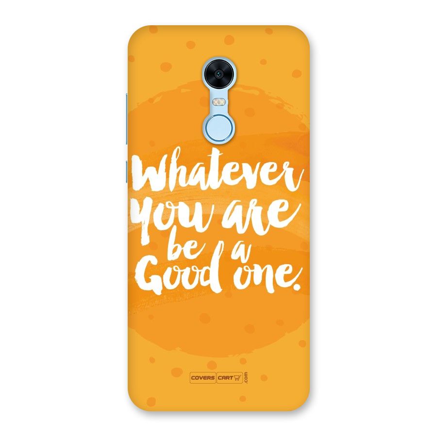 Good One Quote Back Case for Redmi Note 5