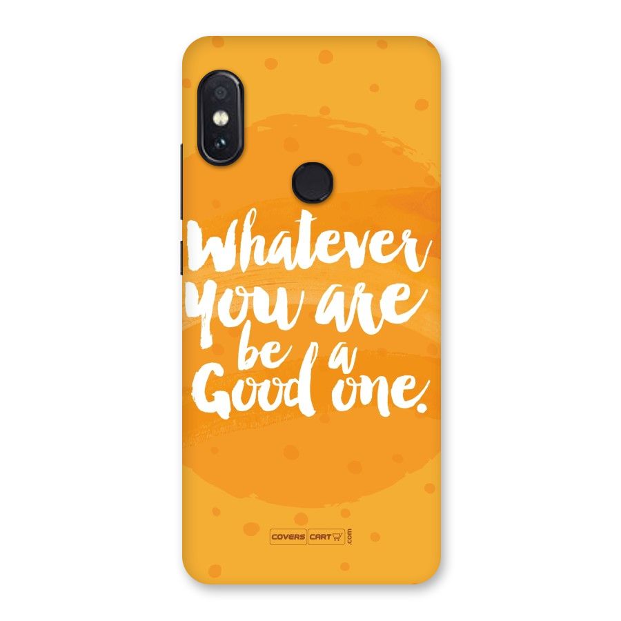 Good One Quote Back Case for Redmi Note 5 Pro