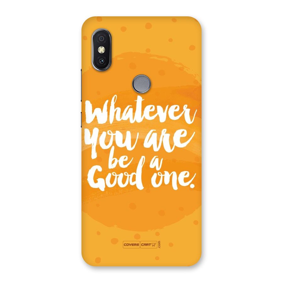 Good One Quote Back Case for Redmi Y2