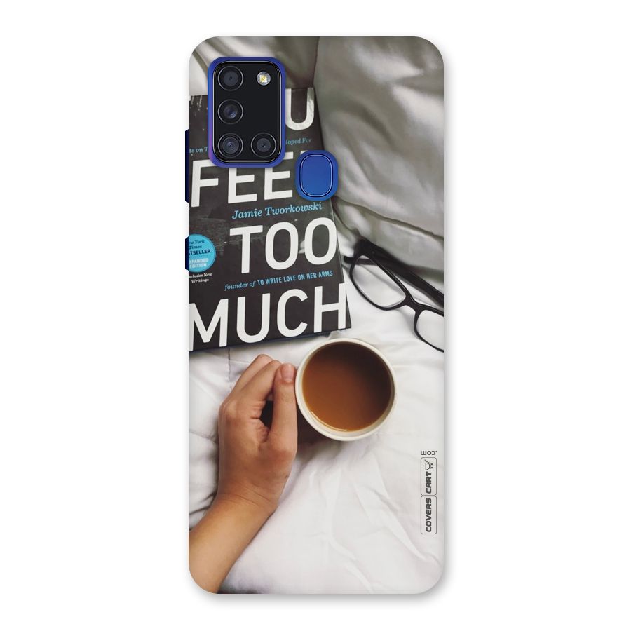 Good Reads And Coffee Back Case for Galaxy A21s