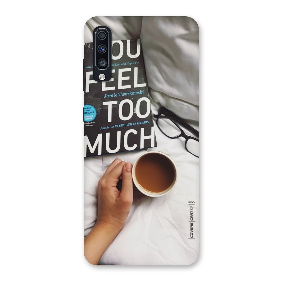 Good Reads And Coffee Back Case for Galaxy A70