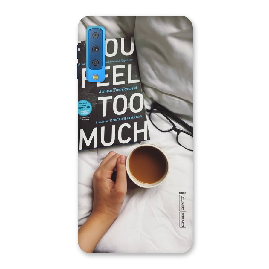 Good Reads And Coffee Back Case for Galaxy A7 (2018)