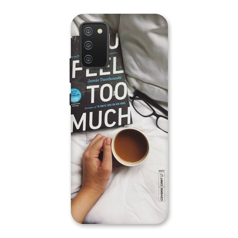 Good Reads And Coffee Back Case for Galaxy M02s