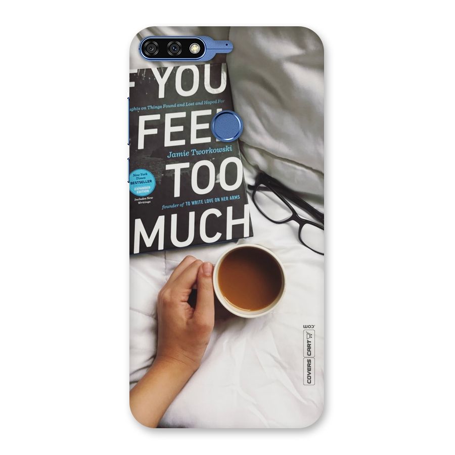 Good Reads And Coffee Back Case for Honor 7C