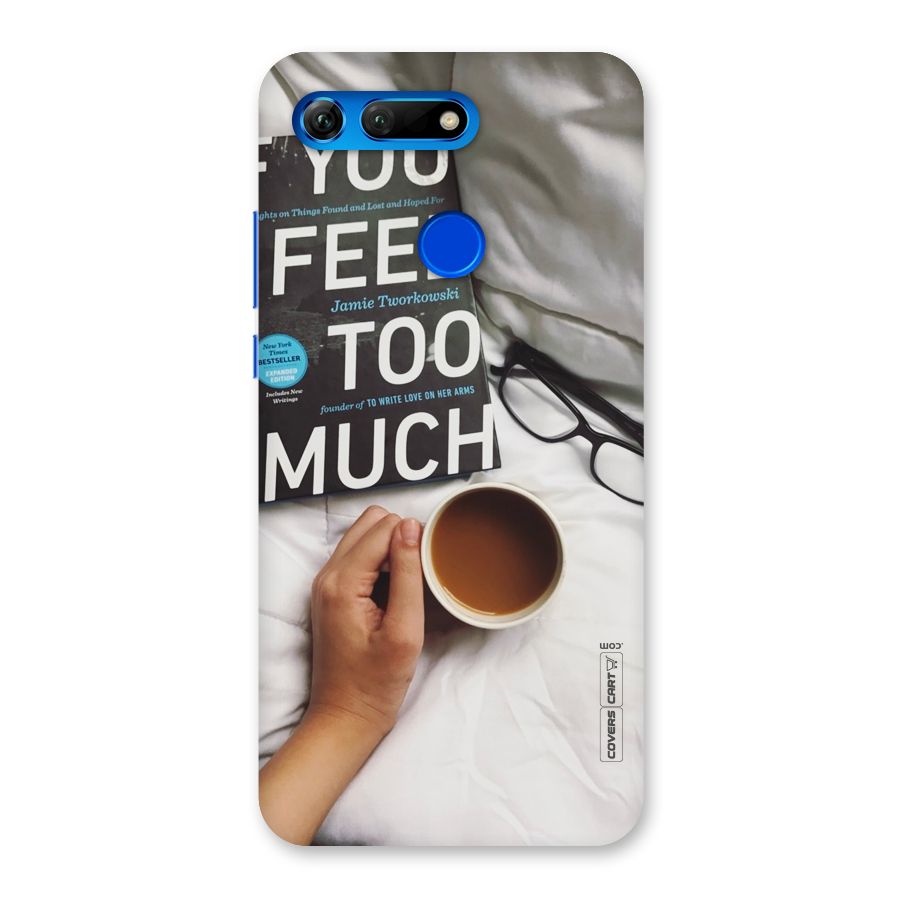 Good Reads And Coffee Back Case for Honor View 20