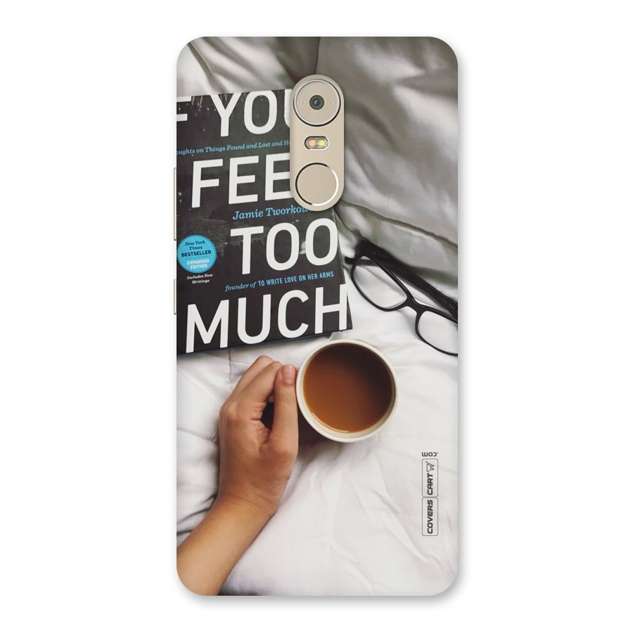 Good Reads And Coffee Back Case for Lenovo K6 Note