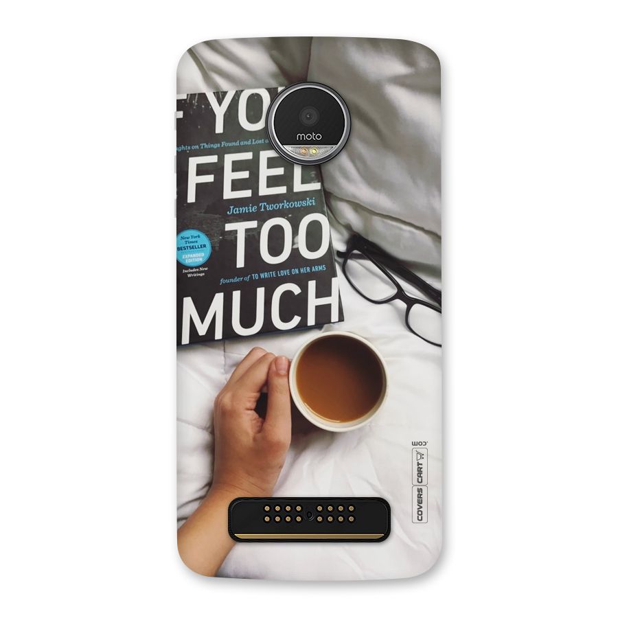 Good Reads And Coffee Back Case for Moto Z Play