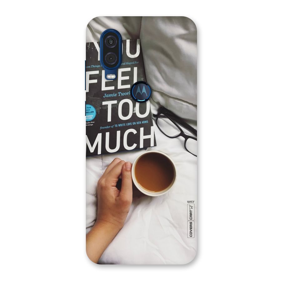 Good Reads And Coffee Back Case for Motorola One Vision