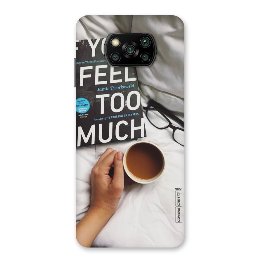 Good Reads And Coffee Back Case for Poco X3