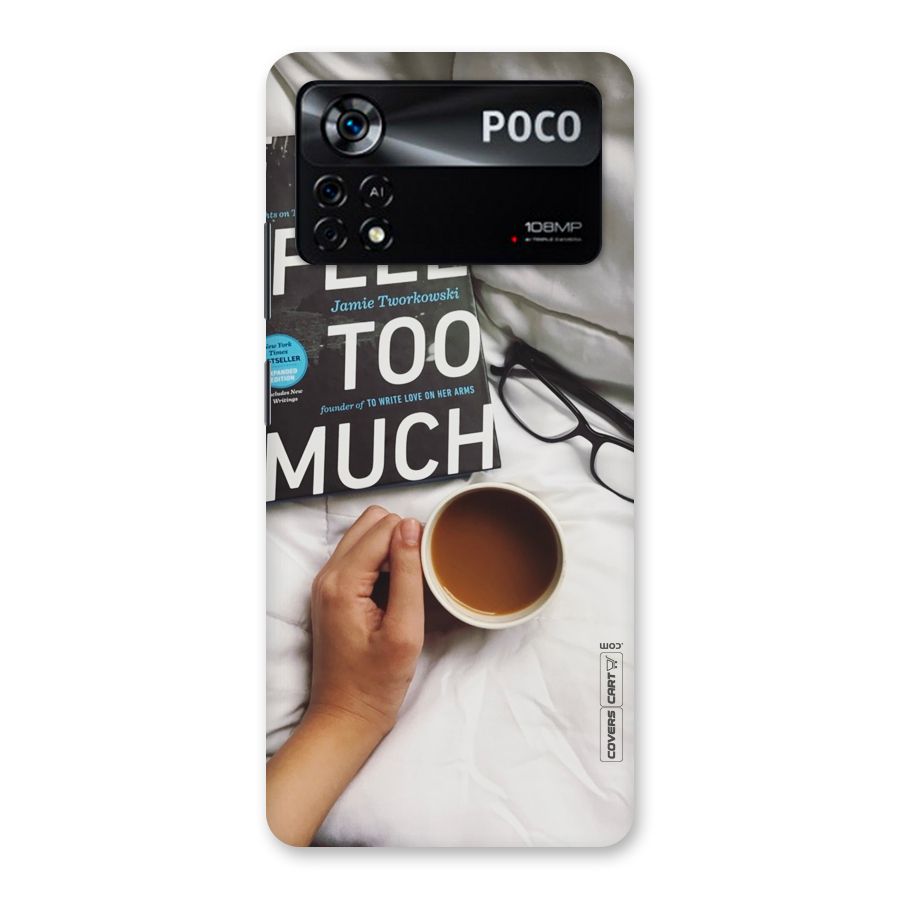 Good Reads And Coffee Back Case for Poco X4 Pro 5G