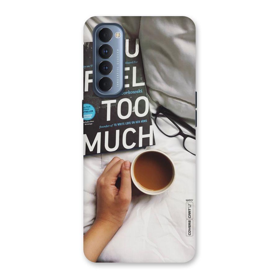 Good Reads And Coffee Back Case for Reno4 Pro