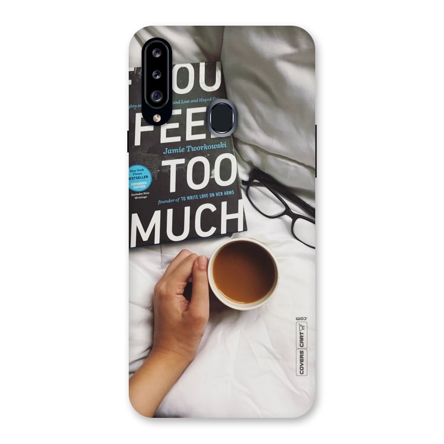 Good Reads And Coffee Back Case for Samsung Galaxy A20s