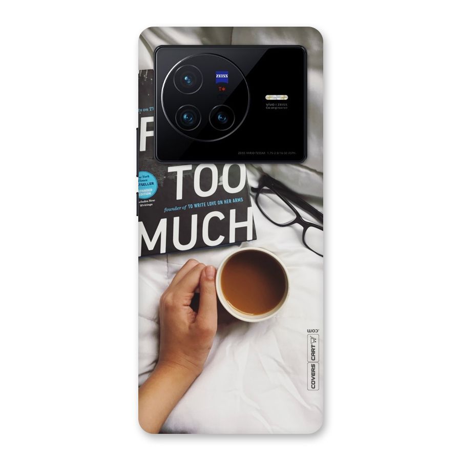 Good Reads And Coffee Back Case for Vivo X80