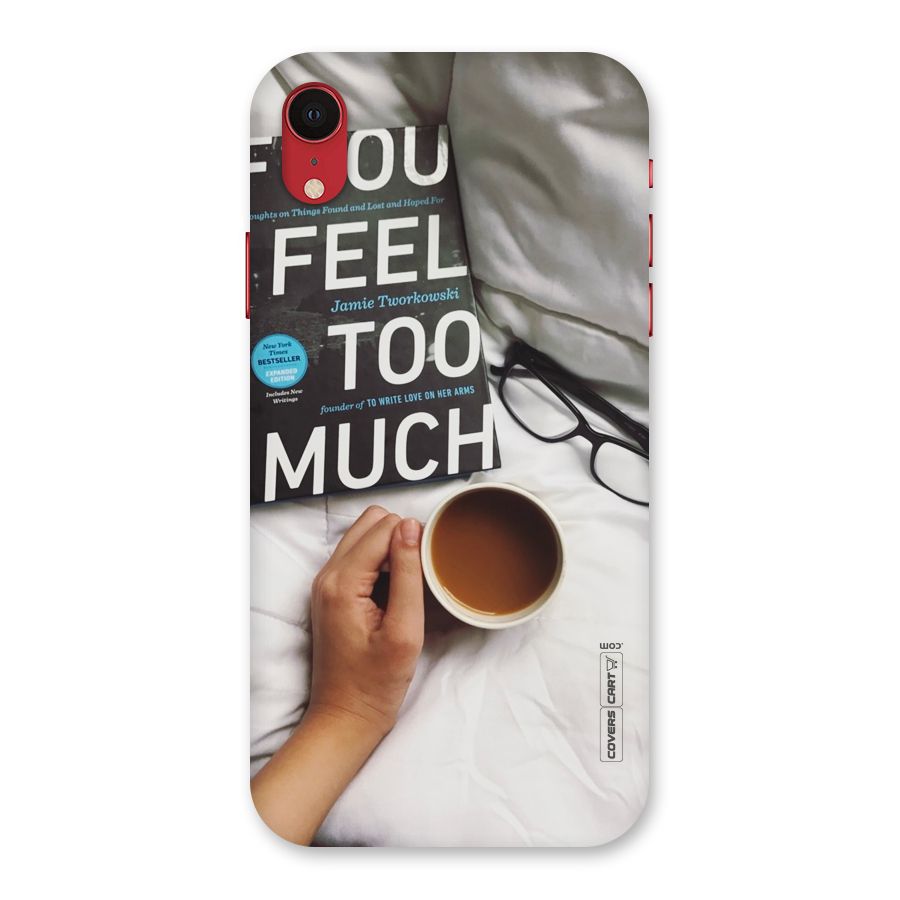 Good Reads And Coffee Back Case for iPhone XR