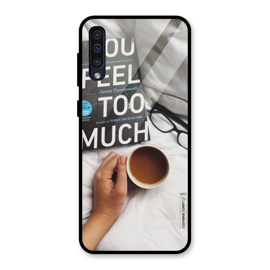 Good Reads And Coffee Glass Back Case for Galaxy A50s