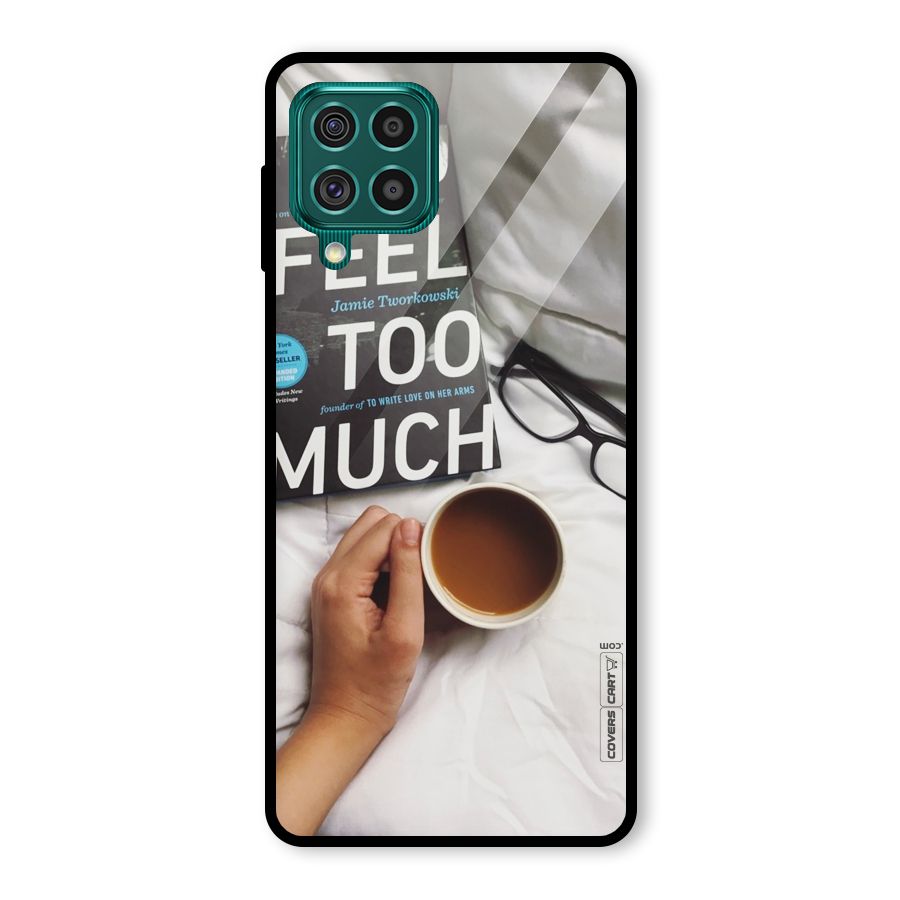 Good Reads And Coffee Glass Back Case for Galaxy F62