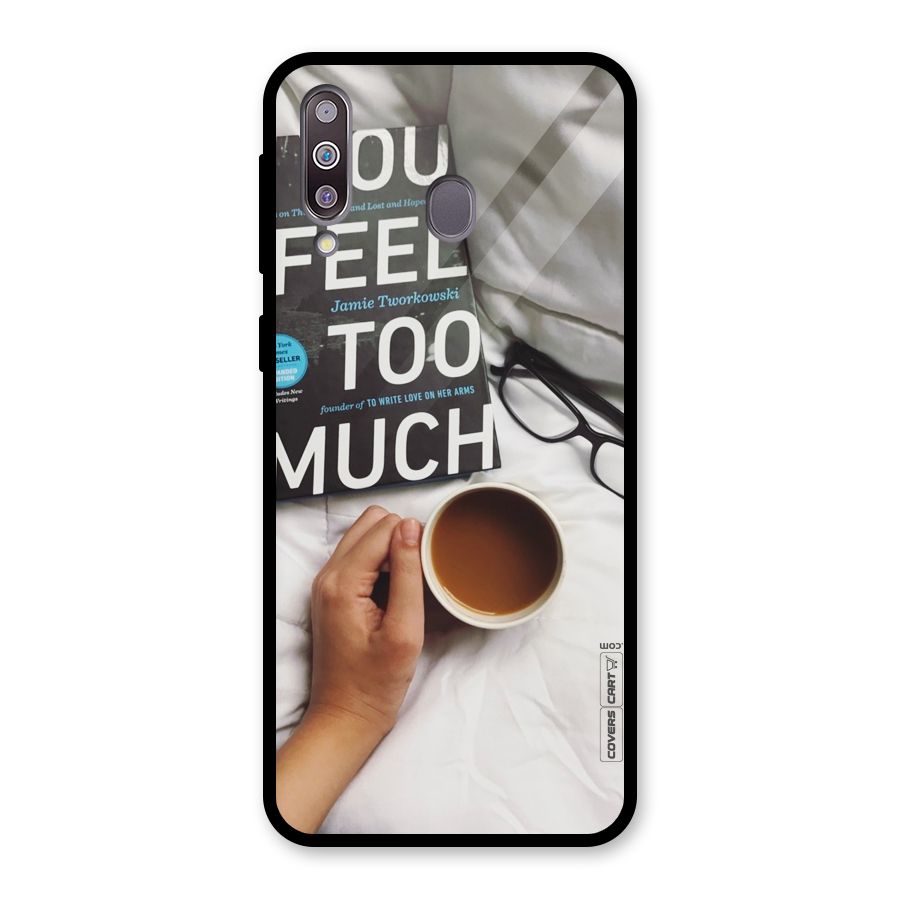 Good Reads And Coffee Glass Back Case for Galaxy M30