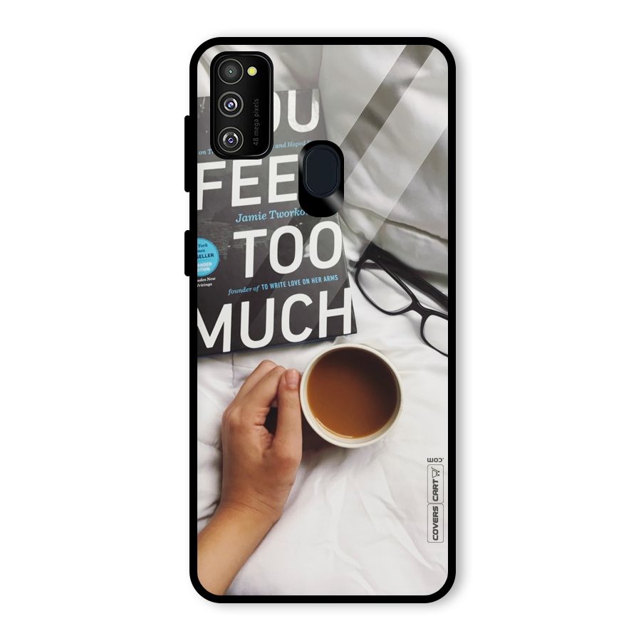 Good Reads And Coffee Glass Back Case for Galaxy M30s