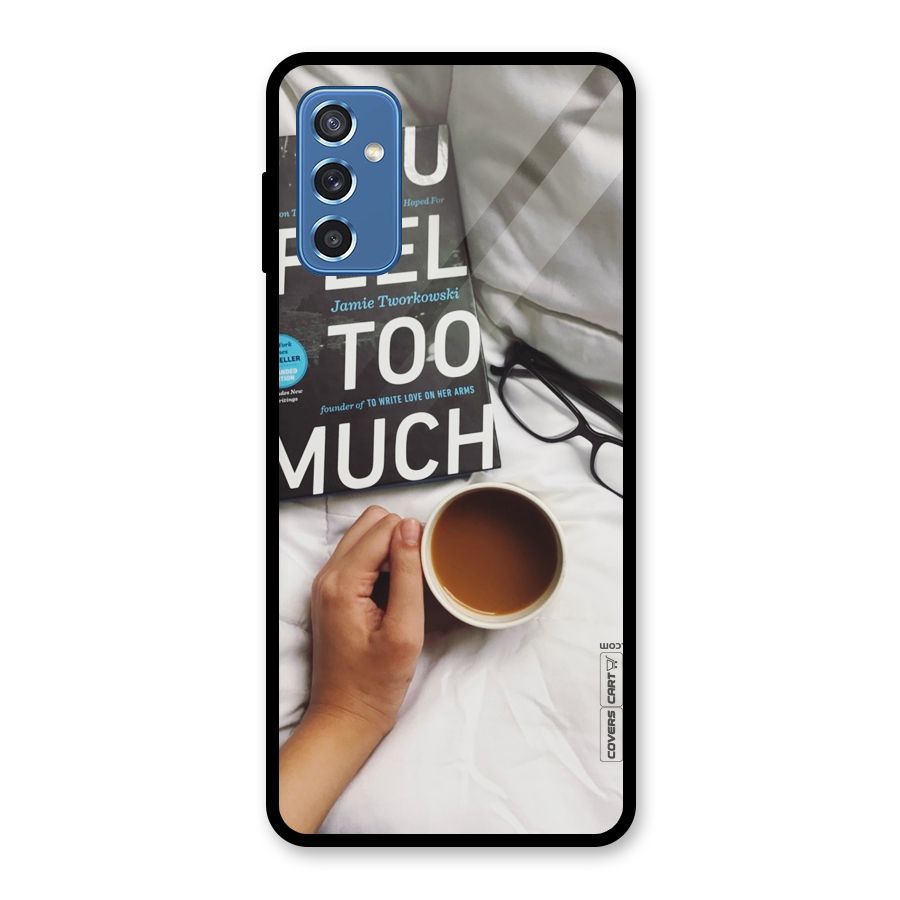 Good Reads And Coffee Glass Back Case for Galaxy M52 5G