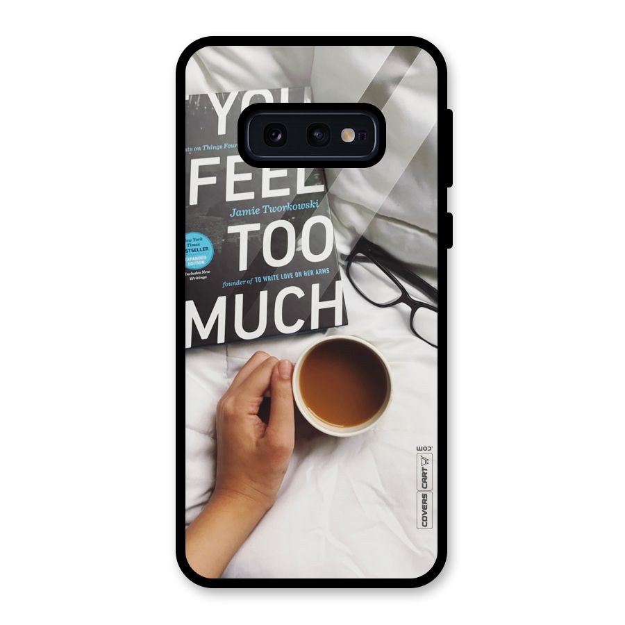 Good Reads And Coffee Glass Back Case for Galaxy S10e