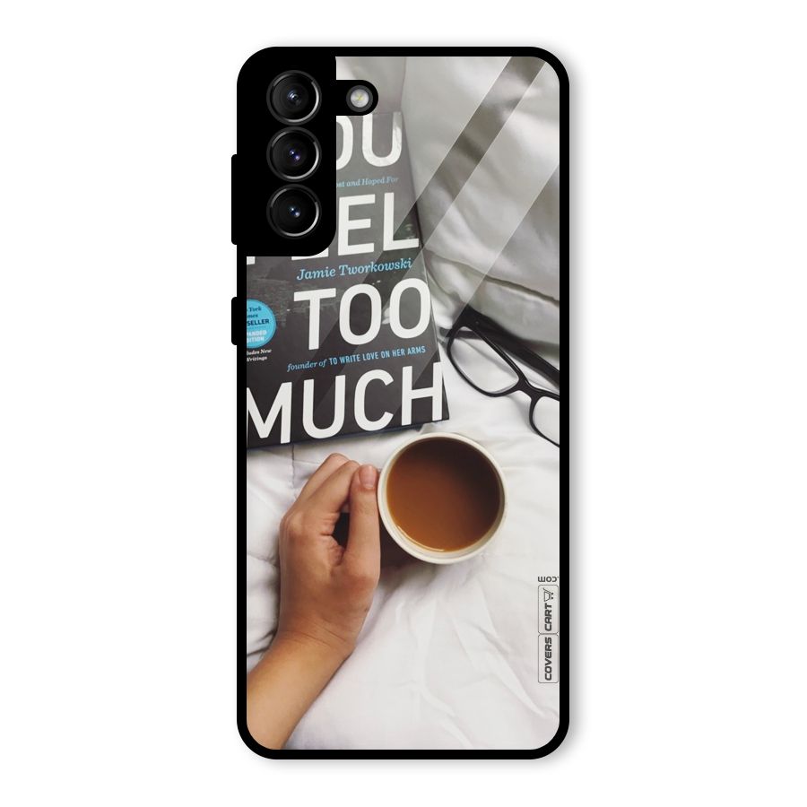 Good Reads And Coffee Glass Back Case for Galaxy S21 Plus