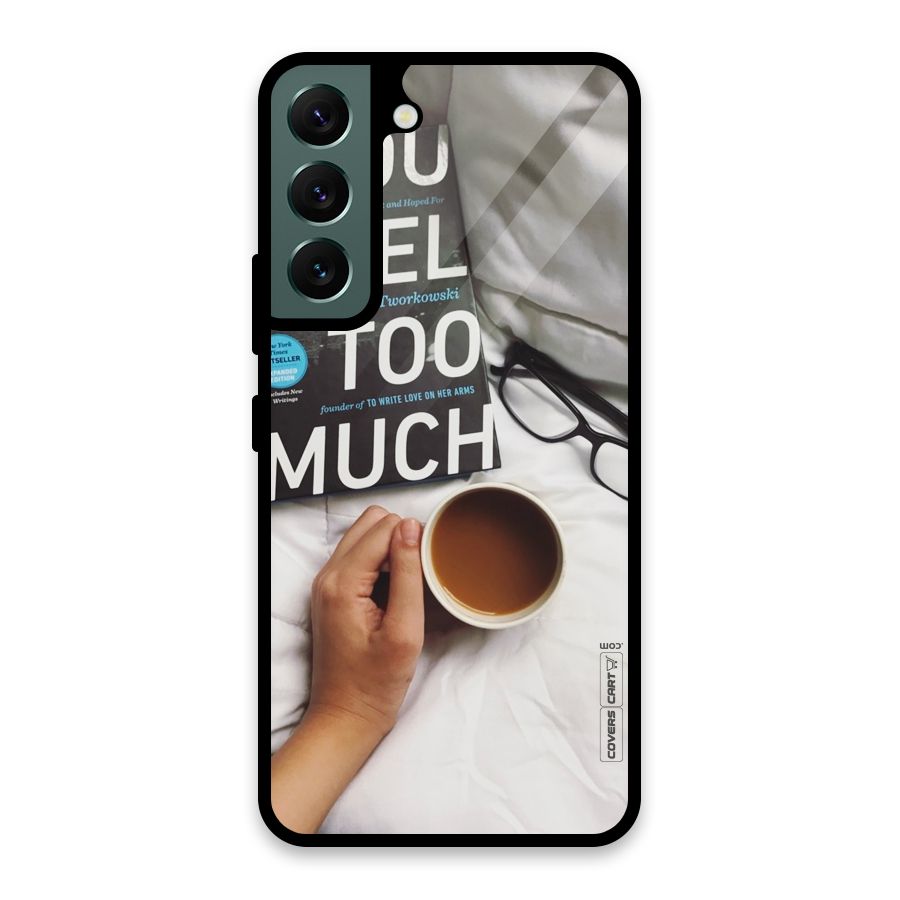 Good Reads And Coffee Glass Back Case for Galaxy S22 5G