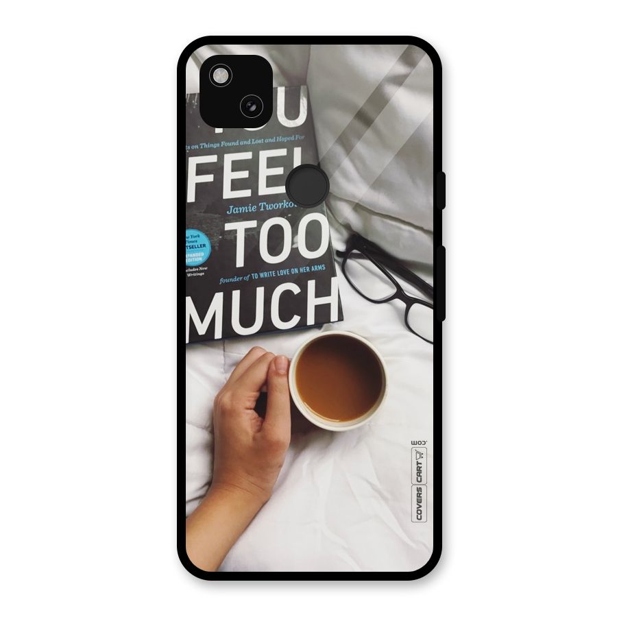 Good Reads And Coffee Glass Back Case for Google Pixel 4a