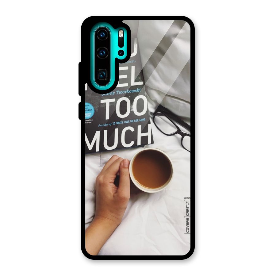 Good Reads And Coffee Glass Back Case for Huawei P30 Pro