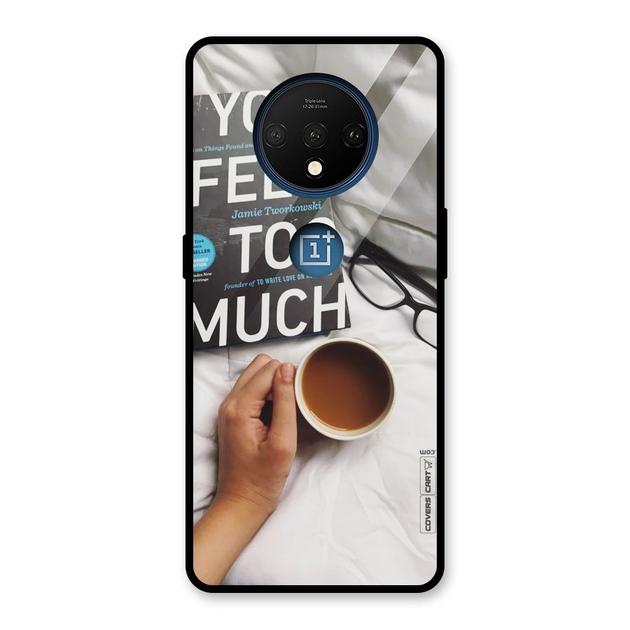 Good Reads And Coffee Glass Back Case for OnePlus 7T