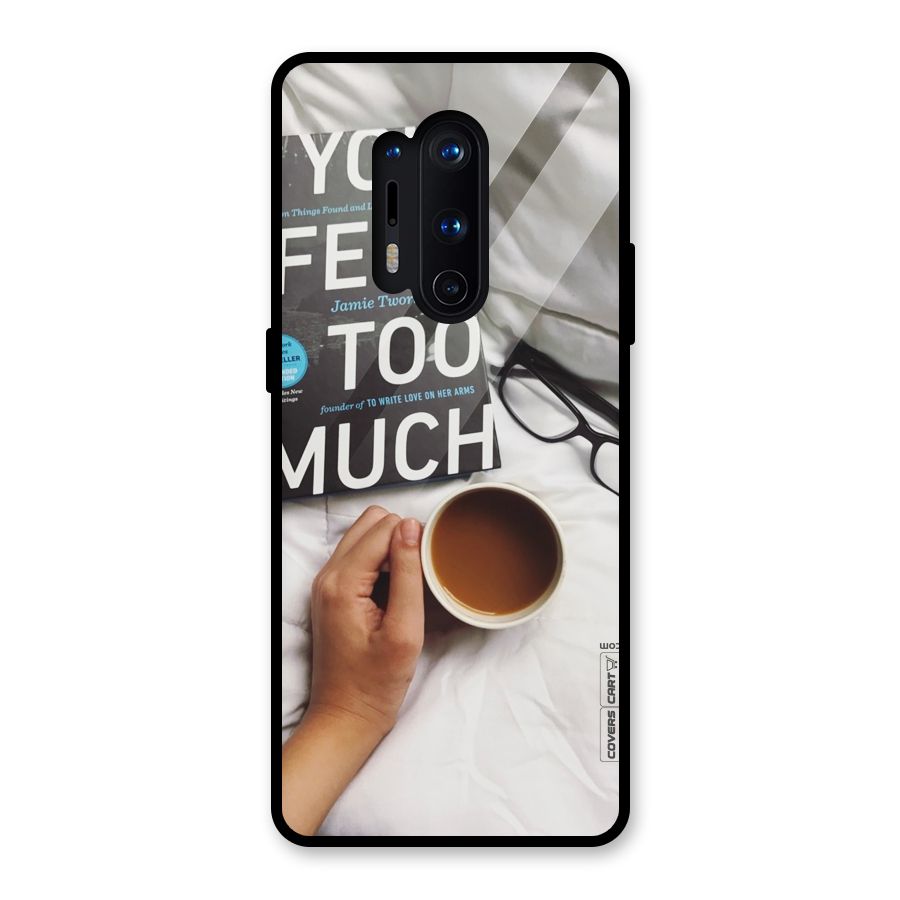 Good Reads And Coffee Glass Back Case for OnePlus 8 Pro