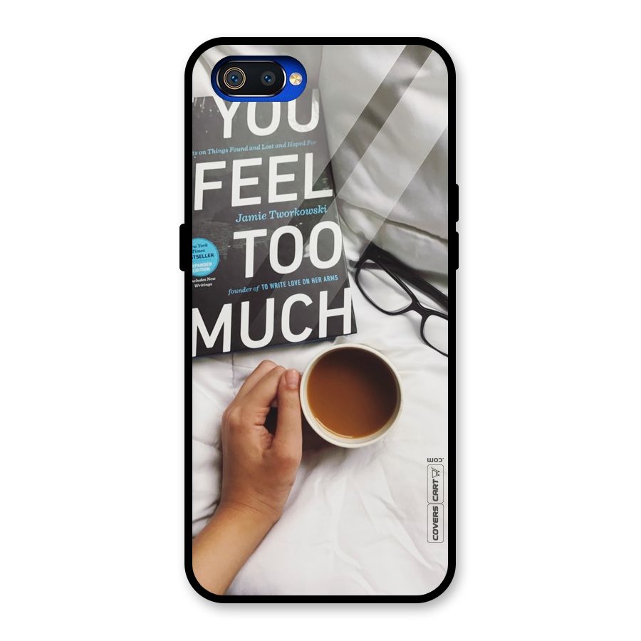 Good Reads And Coffee Glass Back Case for Realme C2