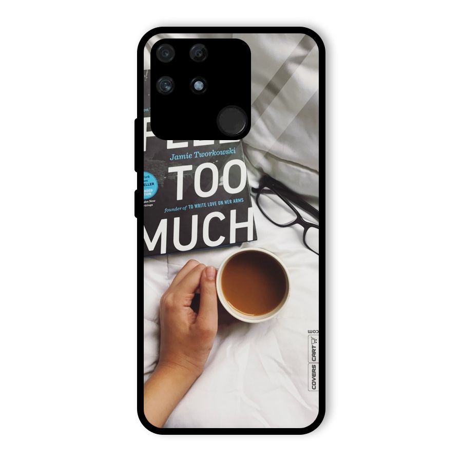 Good Reads And Coffee Glass Back Case for Realme Narzo 50A