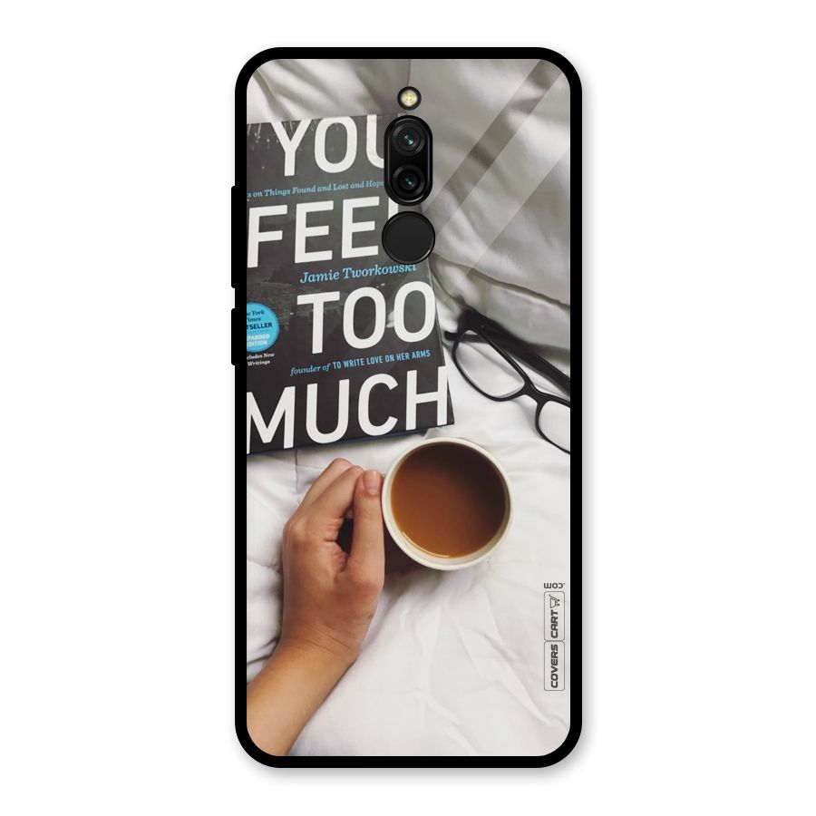 Good Reads And Coffee Glass Back Case for Redmi 8