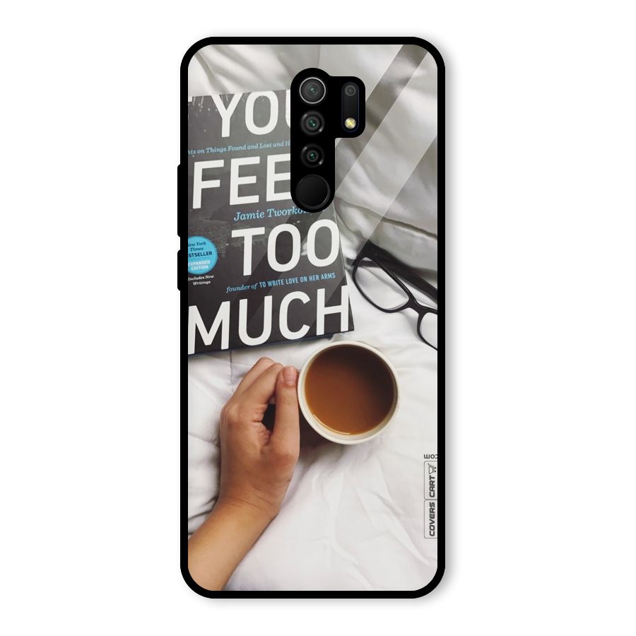 Good Reads And Coffee Glass Back Case for Redmi 9 Prime