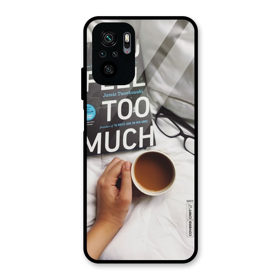 Good Reads And Coffee Glass Back Case for Redmi Note 10S