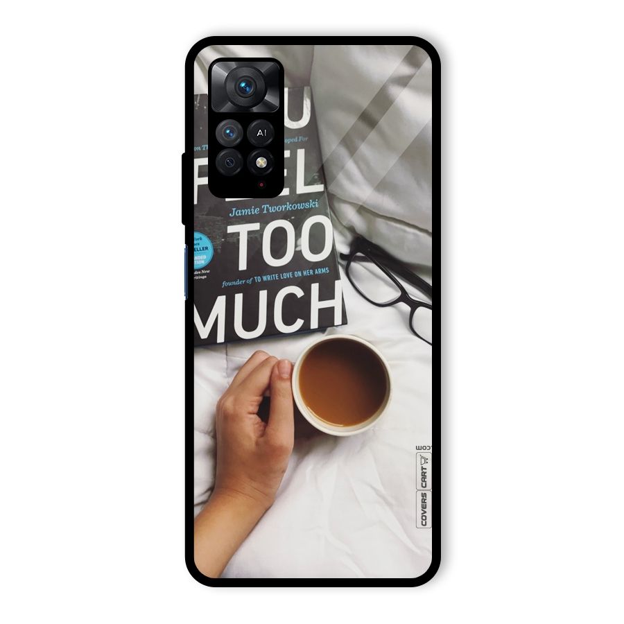 Good Reads And Coffee Glass Back Case for Redmi Note 11 Pro