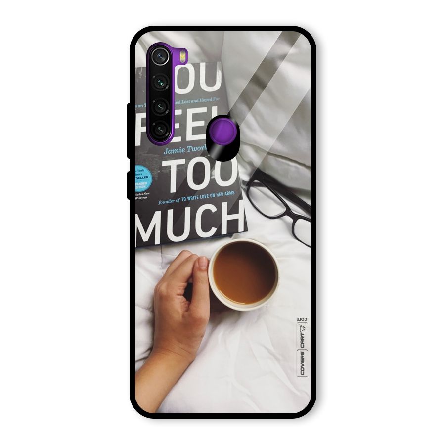 Good Reads And Coffee Glass Back Case for Redmi Note 8