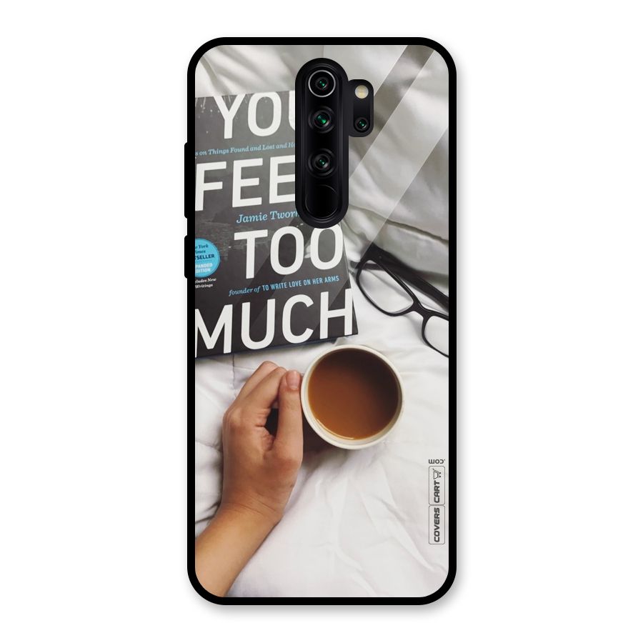 Good Reads And Coffee Glass Back Case for Redmi Note 8 Pro