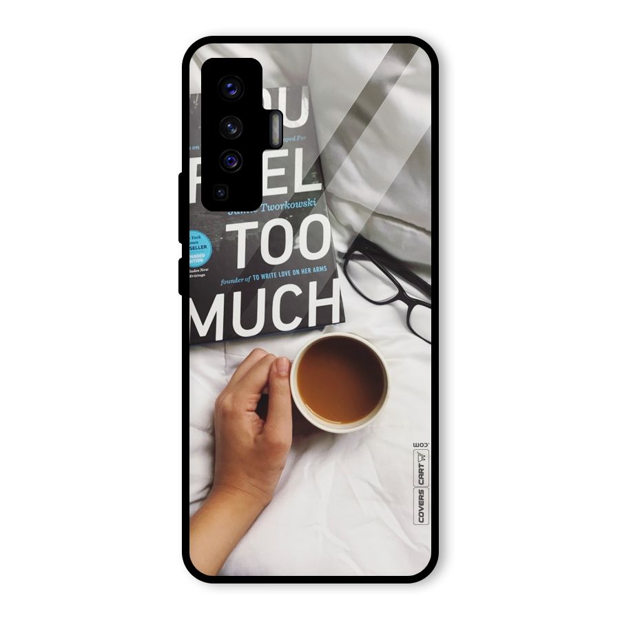 Good Reads And Coffee Glass Back Case for Vivo X50