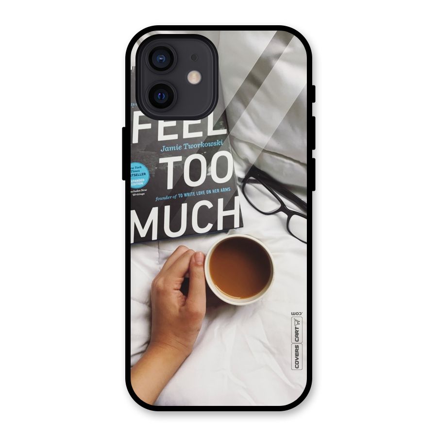 Good Reads And Coffee Glass Back Case for iPhone 12