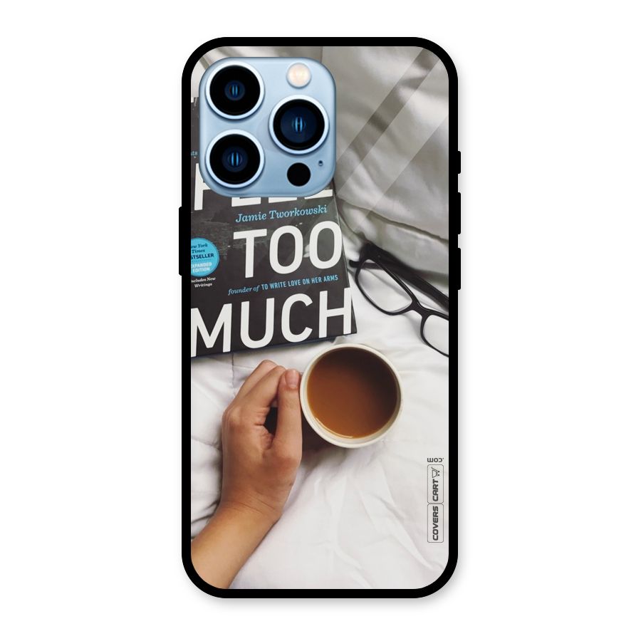 Good Reads And Coffee Glass Back Case for iPhone 13 Pro