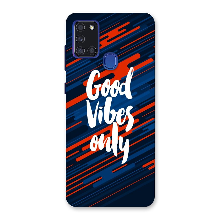 Good Vibes Only Back Case for Galaxy A21s