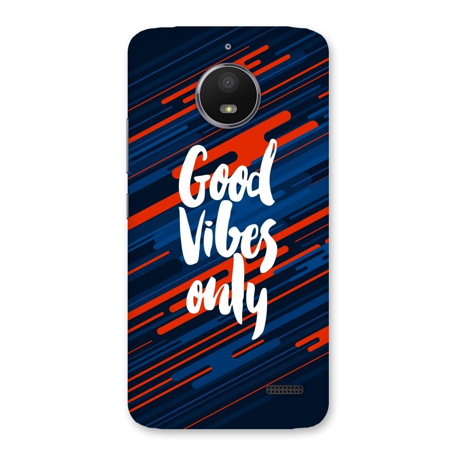 Good Vibes Only Back Case for Moto E4
