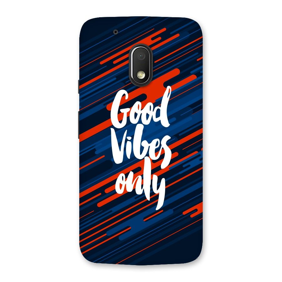 Good Vibes Only Back Case for Moto G4 Play