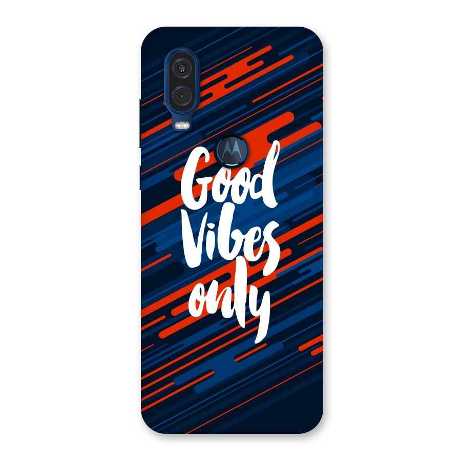 Good Vibes Only Back Case for Motorola One Vision